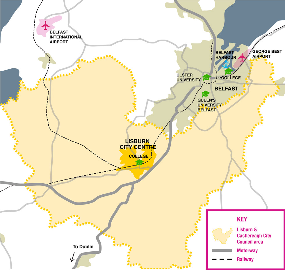 Transport links in Lisburn Castlereagh City